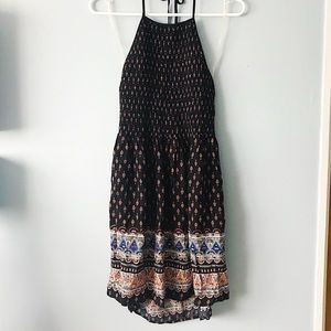 Windsor Halter Smocked Printed Dress